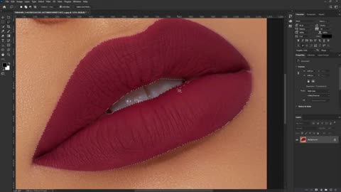 Amazing Lip Color Transformation in Photoshop (10x Faster!) #adobe #tutorial #photoshop