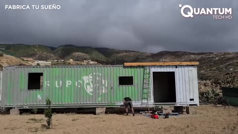 Man Builds Amazing DIY Container Home with a Rooftop Terrace | Low-Cost Housing @FabricaTuSueno