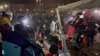 🚨 UCLA Breaking News: CA Riot Police have breached encampment.