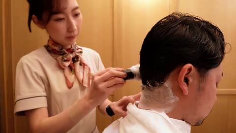 ASMR💈Healing Sounds of Tokyo Barbershop, Japan