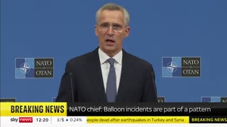 NATO General Secretary Jens Stoltenberg says 'spy balloons are part of a pattern'