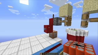 TNT Powered Beer Pong In Minecraft [Ball In The Cup Mini-Game]
