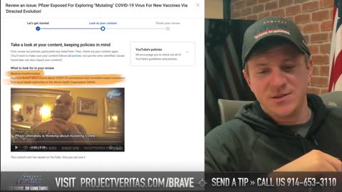 James O'Keefe gives update on YouTube Removing Critical Mass #DirectedEvolution Video