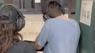 Shooting a rifle