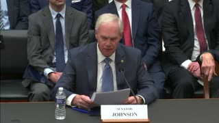 Senator Johnson Testifies Before the Government Weaponization Committee 2.9