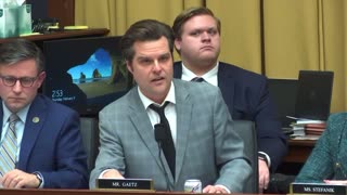 Matt Gaetz just torched the Democrats witness.