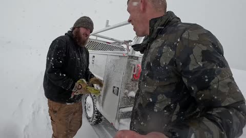 Dugout Shelter Under 10ft (3m) of Snow - Solo Camping in Survival Shelter During Snow Storm