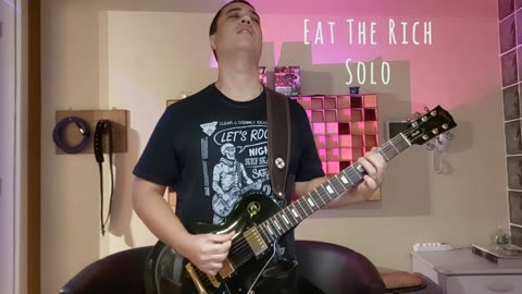 Aerosmith - Eat The Rich! Guitar solo play through by Fred Ribeiro