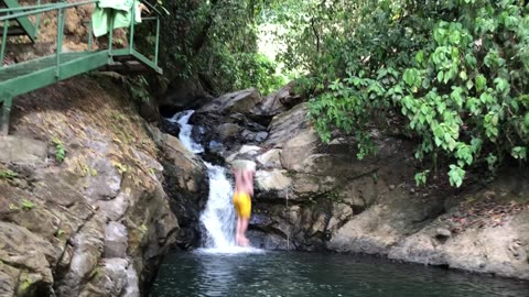 My Cold Waterfall Jump in the Mountains of Costa Rica