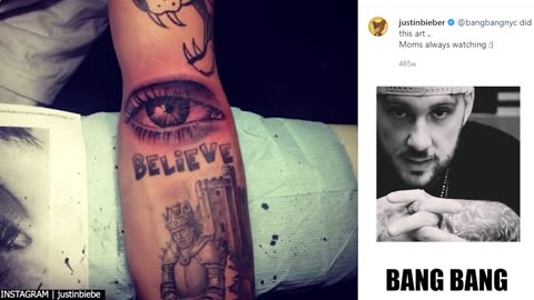 Who are the tattoo artists of Justin Bieber