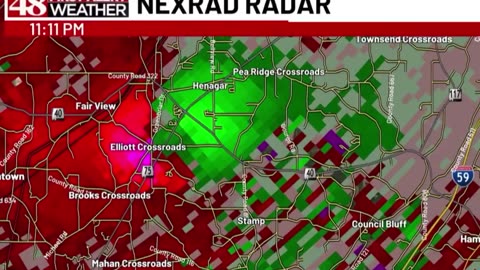 Mass casualty tornado reported near Henagar and Fair View in DeKalb County