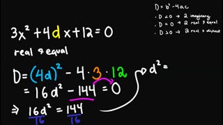 How to find the missing coefficients given the NATURE of ROOTS?