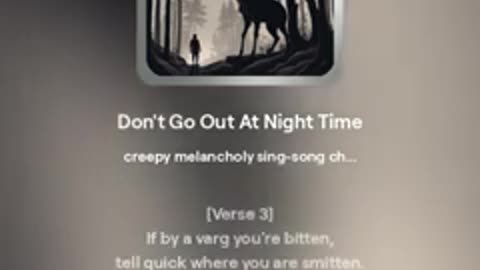 Don't Go Out At Night Time (Homebrew DnD Campaign Song)
