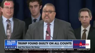 DA Alvin Bragg praises prosecution team during press conference following Trump verdict