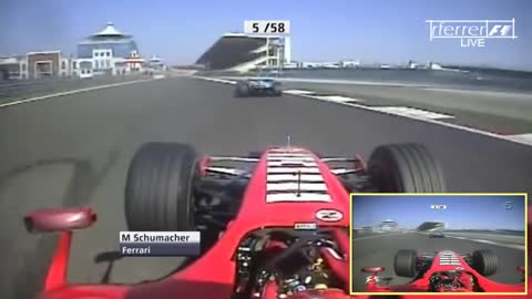 On Board F1 2006 Michael Schumacher vs Alonso Istanbul Park