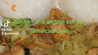 The best chicken and shrimp stir fry