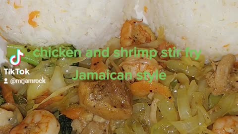 The best chicken and shrimp stir fry