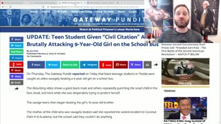 BLACK TEEN WHO BEAT UP 9 YEAR OLD GIRL ON BUS GETS "CIVIL CITATION"