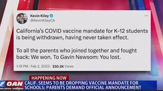 CALIFORNIA IS QUIETLY WITHDRAWING VACCINE MANDATES FOR SCHOOLS