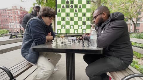 Blitz Against Youngest Nigerian National Chess Champion: Washington Square Park Chess Hustlers