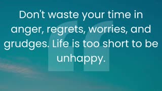 Explore the concept of embracing positivity and learn how to let go of anger, regrets, worries