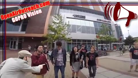 Open Air Preacher Confronts Whores and Whoremongers at UW Madison _ GoPro _ Jesse Morrell