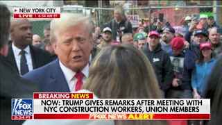 Trump Responds To All The Support He's Received From NYC Construction Workers