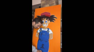 Painting goku piece!