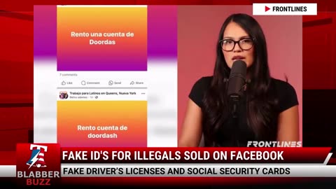 Fake ID's For Illegals Sold On Facebook