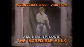 May 4, 1982 - Promos for 'CBS Evening News' & 'Incredible Hulk'