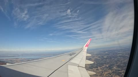 Flight from Tokyo to Hokkaido NRT-CTS Timelapse 4K