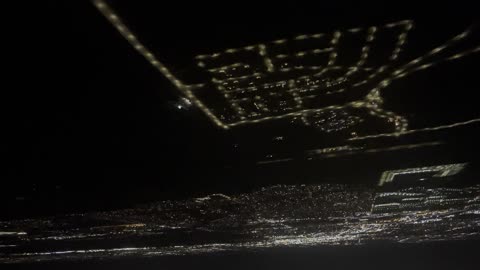 Auroa, Airplane Footage, Landing the plane in Denver Late @ Night (Oct 25, 2022)