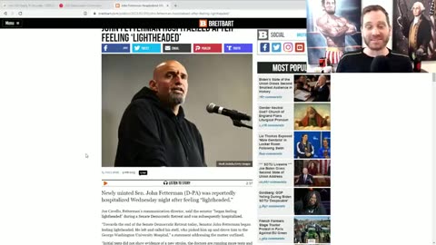 Brain Damaged Senator John Fetterman Rushed To Hospital