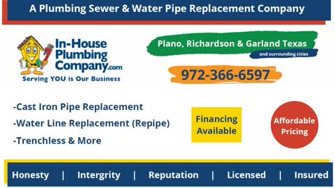 Professional Plumbing Sewer & Water Pipe Replacement & Trenchless Services