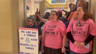 Trans activist INSURRECTION at the Oklahoma Capitol!!!