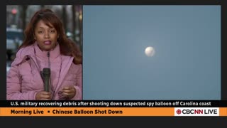 U.S Military recovering debris fron downed chinese balloon