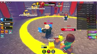 roblox strong muscle simulator livestream rank up