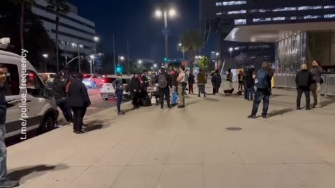 BLM Gathers Outside LAPD HQ: Vigil On Solidarity With Tyre Nichols