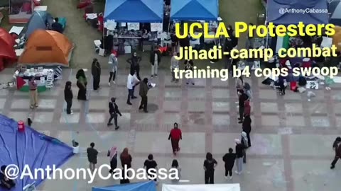 Hardcore Full Umbrella Jihadi Training Prior To Getting SWATS At UCLA