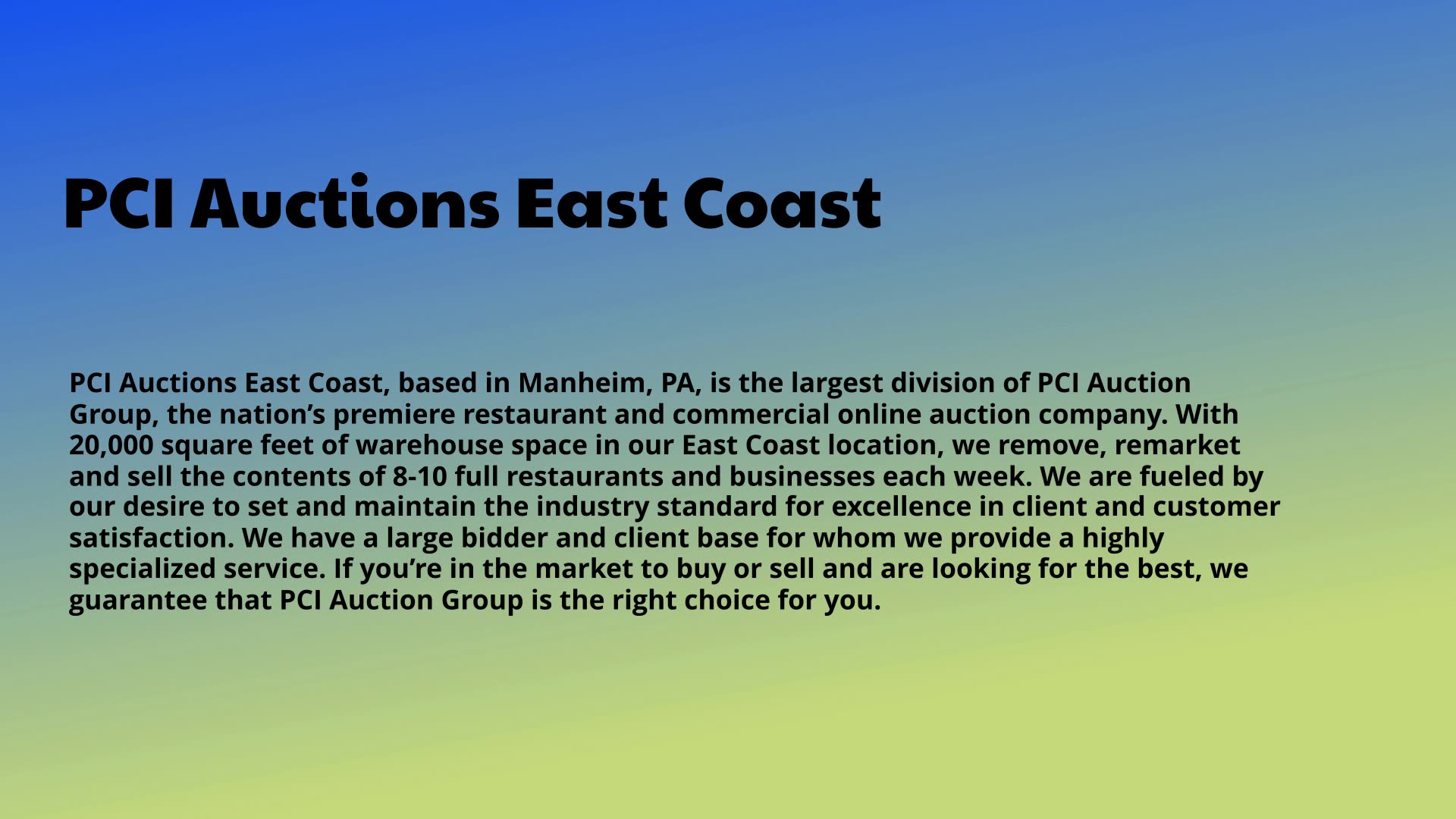 restaurant equipment auction