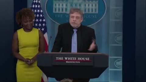 Actor Who Played Luke Skywalker Shows Up At WH Briefing, Proceeds To Gush Over Biden