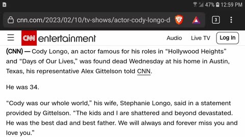 ANOTHER ACTOR DEAD! NOTHING TO SEE HERE...