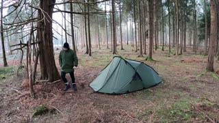 By my tent in a woodland 22nd Jan 2023