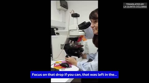 Analysis of the « Qdenga vaccine » under the microscope, video 2.