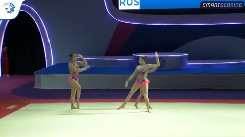 Women's group Russia - 2019 Acro Europeans, all-around final