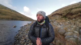 Solo Winter Mountain Camping in Gale Force Winds