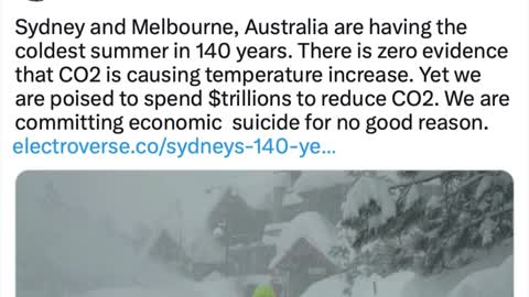 There is zero evidence that CO2 is causing temperature increase. - Patrick Moore/Twitter