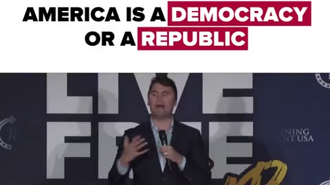 Charlie Kirk: Why America is a Republic Not a Democracy