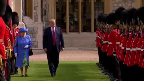 Trump visits the Queen