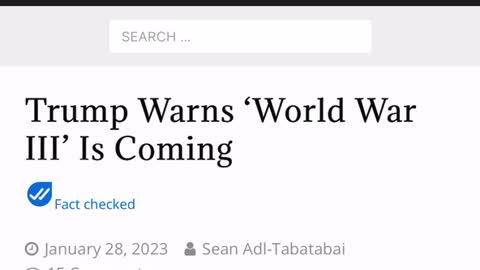 TRUMP Warns; WW3 iIs Coming”. Revelation 11:14. The LORD Counsel shall STAND. We GOT NEXT!